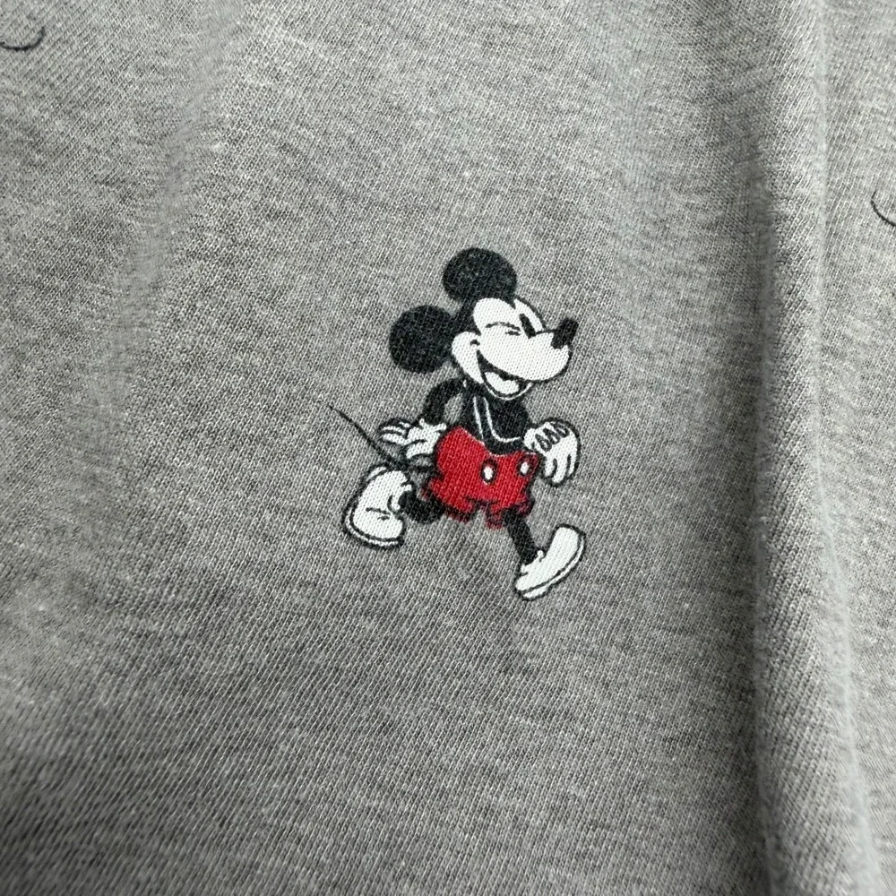 Disney Mickey‎ Mouse Lounge Shorts Gray All Over Print Sleepwear Youth Medium